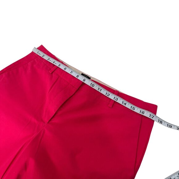 Talbots Chelsea Womens Mid Rise Straight Leg Cropped Pants SZ 10 Magenta - Picture 4 of 10